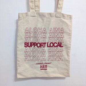 HAE Hawaii aloha aina tote bag purse support Local